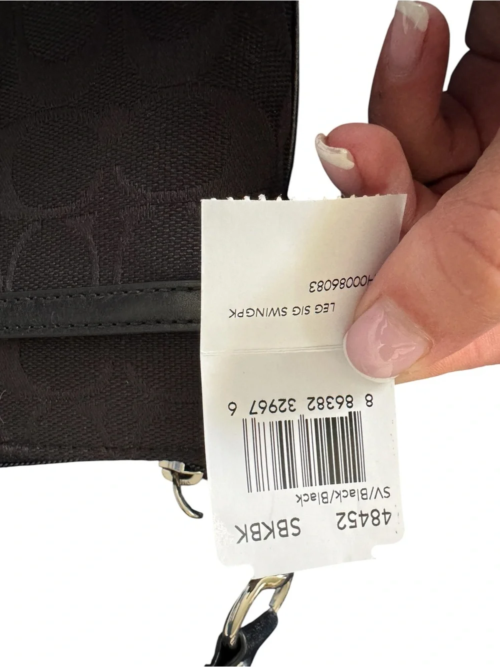 Coach Black Signature Canvas Small Crossbody